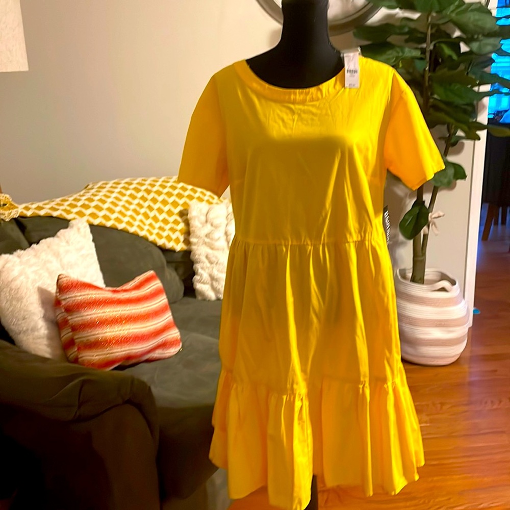 Yellow Ruffle Dress